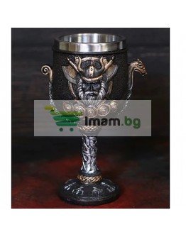 Tриизмерна Викингска чаша бокал за вино - Оригинален подарък